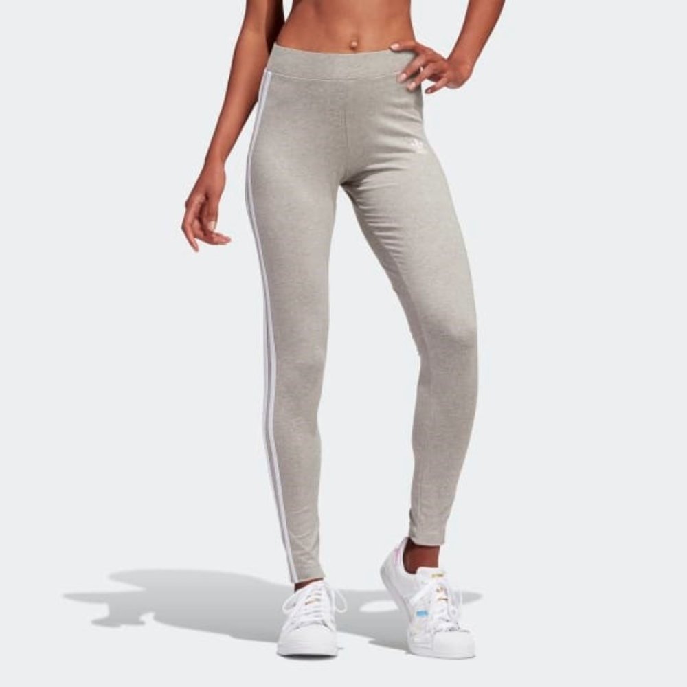Adidas Adicolor Classics Signature 3-Stripe Cotton Tights Leggings Sz Medium VGC